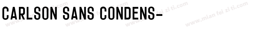 Carlson Sans Condens字体转换